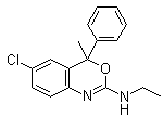 structure of CAS# 21715-46-8, 2-Ethylamino-6-chloro-4-methyl-4-phenyl-4H-3,1-benzoxazine