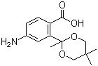 CAS 登录号：217197-05-2, 4-氨基-2-[2,5,5-三甲基-[1,3]二恶烷-2-基]苯甲酸