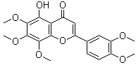 structure of CAS# 2174-59-6, 5-O-Demethylnobiletin