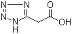 1H-四唑-5-乙酸分子结构 (CAS 21743-75-9)