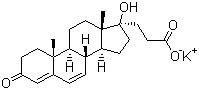 structure of CAS# 2181-04-6, 坎利酸钾