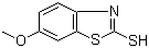 structure of CAS# 2182-73-2, 2-Mercapto-6-methoxybenzothiazole