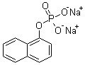 1-Naphthalenol dihydrogen phosphate disodium salt molecular structure (CAS 2183-17-7)