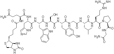 1-[N2-[5-[(3aS,4S,6aR)-六氢-2-氧代-1H-噻吩并[3,4-d]咪唑-4-基]-1-氧代戊基]-L-谷氨酰胺]-促黄体激素释放因子分子结构 (CAS 218433-98-8)