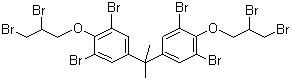 Tetrabromobisphenol A bis(dibromopropyl ether) molecular structure (CAS 21850-44-2)