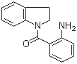 (2-氨基苯基)(2,3-二氢-1H-吲哚-1-基)甲酮分子结构 (CAS 21859-87-0)