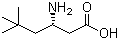 (S)-3-氨基-5,5-二甲基己酸分子结构 (CAS 218608-81-2)