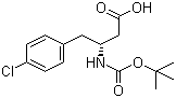 Boc-(R)-3-Amino-4-(4-chlorophenyl)butyric acid molecular structure (CAS 218608-96-9)