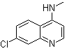 4-(甲基氨基)-7-氯喹啉分子结构 (CAS 21875-67-2)