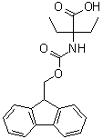 structure of CAS# 218926-46-6, 2-[[(9H-Fluoren-9-ylmethoxy)carbonyl]amino]-2-ethylbutanoic acid