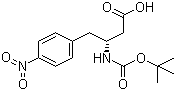 structure of CAS# 219297-12-8, Boc-(R)-3-Amino-4-(4-nitrophenyl)butanoic acid