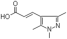 structure of CAS# 21937-88-2, 1,3,5-Trimethylpyrazole-4-acrylic acid