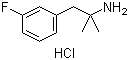 alpha,alpha-二甲基-3-氟苯乙胺盐酸盐分子结构 (CAS 2194-88-9)