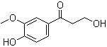 structure of CAS# 2196-18-1, 3,4'-Dihydroxy-3'-methoxypropiophenone