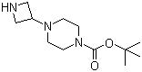structure of CAS# 219725-67-4, 4-(氮杂环丁烷-3-基)哌嗪-1-羧酸叔丁酯