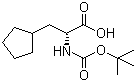 structure of CAS# 219819-74-6, Boc-D-Cyclopentylalanine