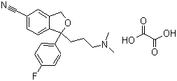 草酸右旋西酞普兰分子结构 (CAS 219861-08-2)