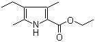 4-乙基-3,5-二甲基-1H-吡咯-2-甲酸乙酯分子结构 (CAS 2199-47-5)