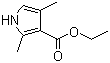 Ethyl 2,4-dimethyl-1H-pyrrole-3-carboxylate molecular structure (CAS 2199-51-1)