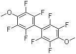 structure of CAS# 2200-71-7, 2,2',3,3',5,5',6,6'-Octafluoro-4,4'-dimethoxy-1,1'-biphenyl
