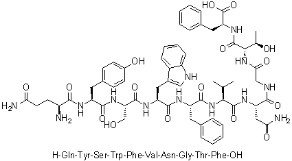 CAS 登录号：220111-12-6, L-谷氨酰胺酰-L-酪氨酰-L-丝氨酰-L-色氨酰-L-苯丙氨酰-L-缬氨酰-L-天冬氨酰胺酰甘氨酰-L-苏氨酰-L-苯丙氨酸