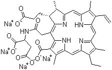 structure of CAS# 220201-34-3, Talaporfin sodium