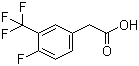 structure of CAS# 220227-47-4, 4-氟-3-(三氟甲基)苯乙酸