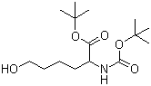 structure of CAS# 220243-81-2, tert-Butyl 2-(tert-butoxycarbonylamino)-6-hydroxyhexanoate