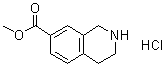 structure of CAS# 220247-69-8, Methyl 1,2,3,4-tetrahydroisoquinoline-7-carboxylate hydrochloride
