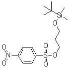 structure of CAS# 220299-14-9, 4-Nitro-benzenesulfonic acid 3-[[(1,1-dimethylethyl)dimethylsilyl]oxy]propyl ester