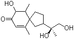 structure of CAS# 220328-04-1, 3,11,12-Trihydroxyspirovetiv-1(10)-en-2-one