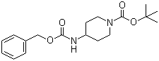 4-Benzyloxycarbonylamino-N-Boc-piperdine molecular structure (CAS 220394-97-8)