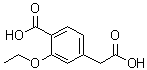 4-羧基-3-乙氧基苯乙酸分子结构 (CAS 220438-80-2)