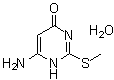 6-氨基-2-(甲硫基)-4(1H)-嘧啶酮一水合物分子结构 (CAS 220458-89-9)