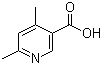 structure of CAS# 22047-86-5, 4,6-Dimethylnicotinic acid