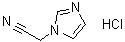 CAS 登录号：220476-15-3, 1H-咪唑-1-乙腈单盐酸盐