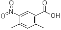 2,4-二甲基-5-硝基苯甲酸分子结构 (CAS 220504-75-6)