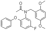 structure of CAS# 220551-92-8, N-(2,5-Dimethoxybenzyl)-N-(5-fluoro-2-phenoxyphenyl)acetamide