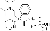 structure of CAS# 22059-60-5, Disopyramid phosphate