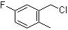 structure of CAS# 22062-55-1, 5-Fluoro-2-methylbenzyl chloride