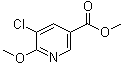 5-Chloro-6-methoxynicotinic acid methyl ester molecular structure (CAS 220656-93-9)