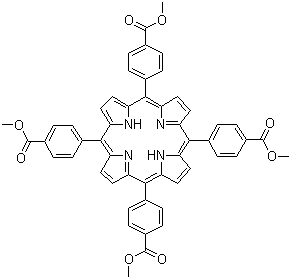structure of CAS# 22112-83-0, 5,10,15,20-Tetra(4-carboxyphenyl)porphine tetramethyl ester
