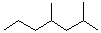 structure of CAS# 2213-23-2, 2,4-Dimethylheptane