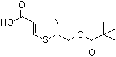 CAS 登录号：221322-07-2, 2-(2,2-二甲基丙酰氧基甲基)噻唑-4-甲酸