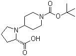 structure of CAS# 221352-39-2, Boc-4-Piperidinyl-L-proline