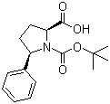 structure of CAS# 221352-49-4, Boc-(2S,5R)-5-Phenylpyrrolidine-2-carboxylic acid