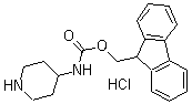 4-Piperidinylcarbamic acid 9H-fluoren-9-ylmethyl ester monohydrochloride molecular structure (CAS 221352-86-9)