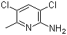structure of CAS# 22137-52-6, 3,5-Dichloro-6-methylpyridin-2-amine