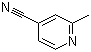structure of CAS# 2214-53-1, 2-Methyl-4-pyridinecarbonitrile