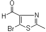 structure of CAS# 221558-28-7, 5-溴-2-甲基-4-噻唑甲醛